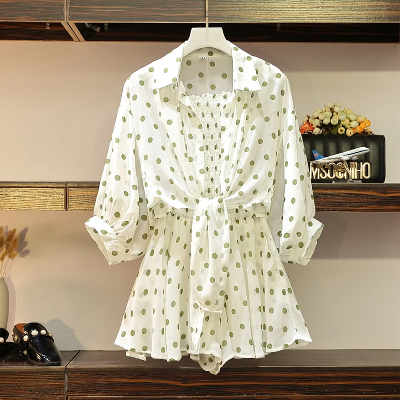 Женское летнее платье большого размера костюм для худых мам с микро-жирами