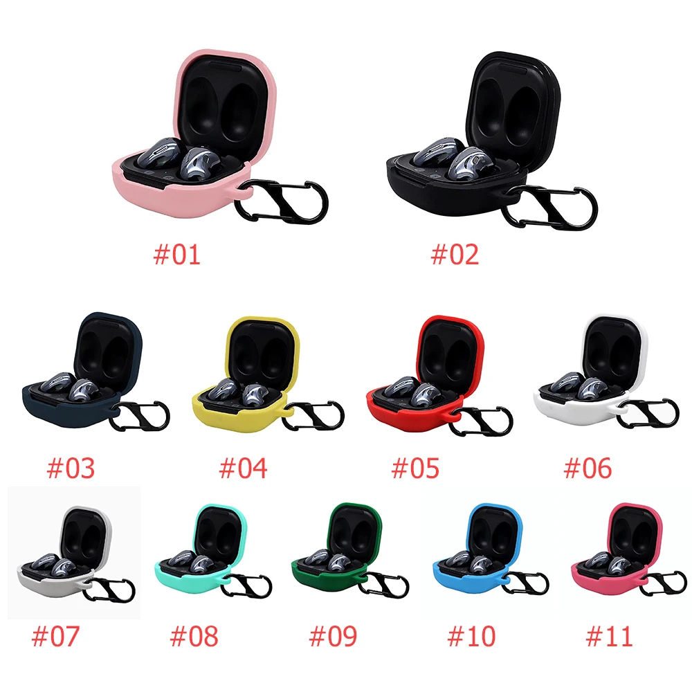 

Earphone Case for Samsung Galaxy Buds Live Wireless Headset Protective earphone Cover Case with Hook for Buds Live Silicone case