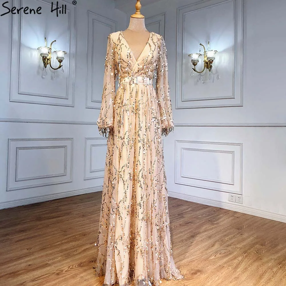 Последние дизайнерские Роскошные блестящие вечерние платья с блестками 2021 Дубай