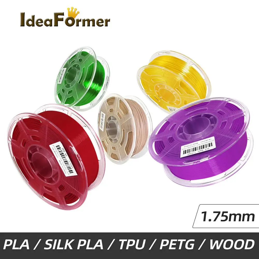 Пластиковая нить для 3D-принтера Ideaformer 1 75 мм 0 8/1 кг пла/шелкопласт/ПЭТГ/ТПУ |