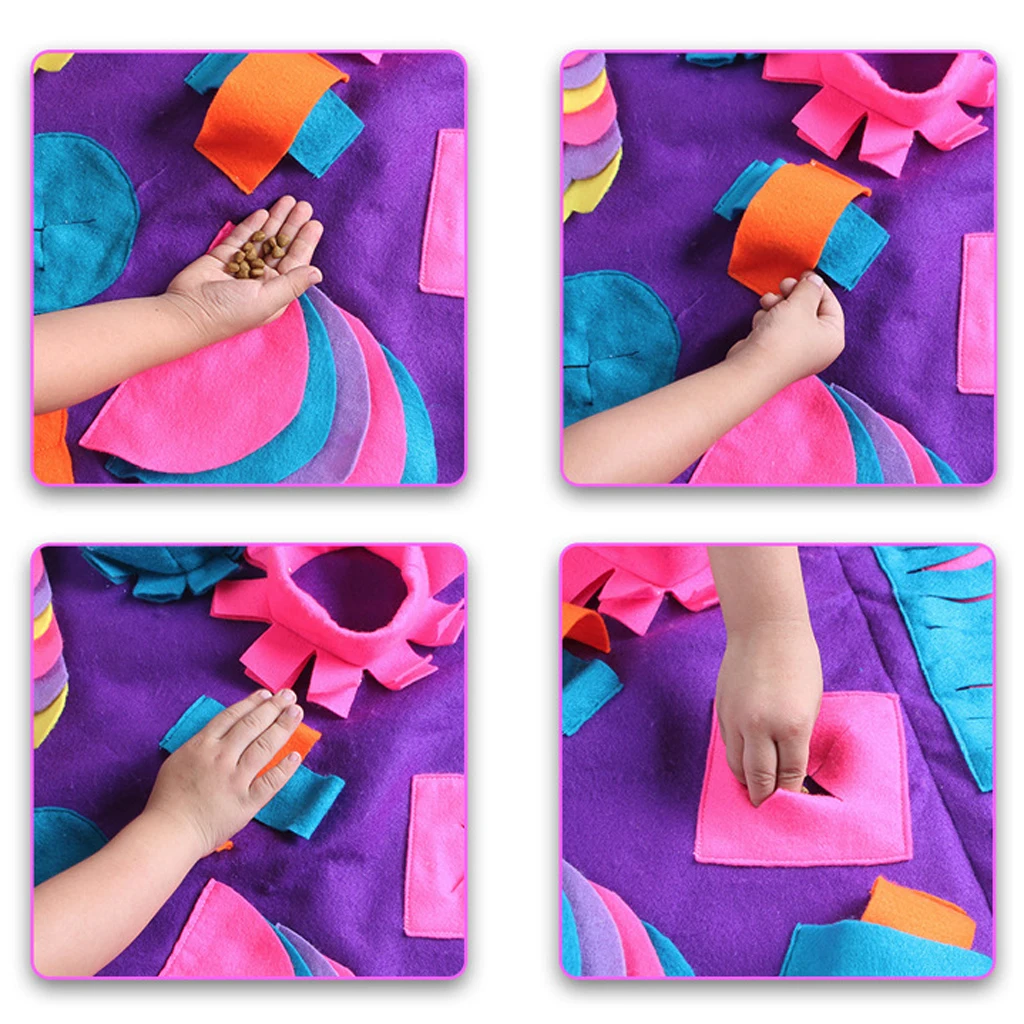

Dog Sniffing Mat Find Food Training Blanket Puppy Play Toys Relieve Stress Puzzle Pad Sniffing Mat For Dog Training Supplies
