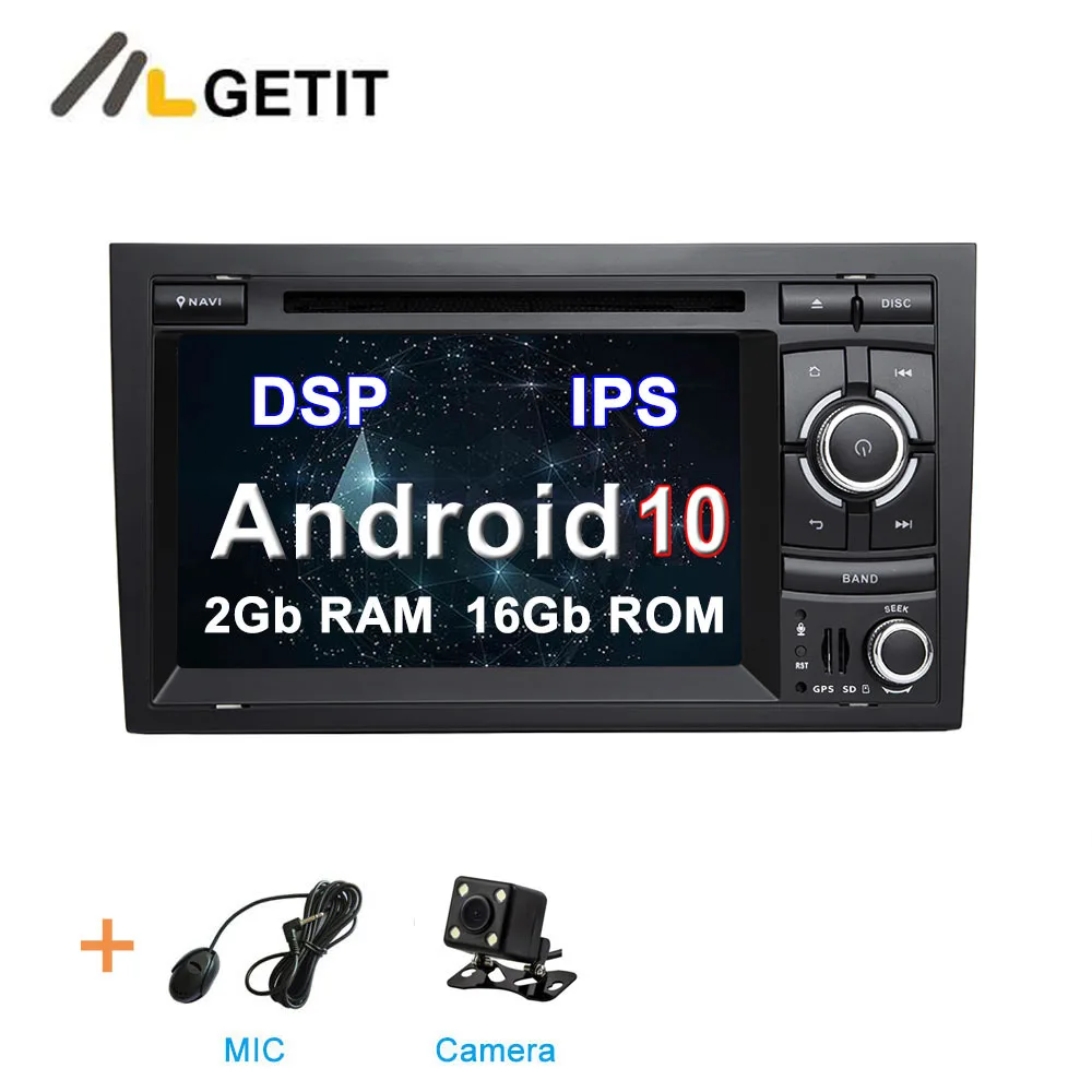 DSP 2G CAMERA DSP ips Android 10 автомобильный DVD Мультимедиа стерео радио gps для Audi A4 S4 RS4 Seat Exeo - Цвет: DSP 2G CAMERA