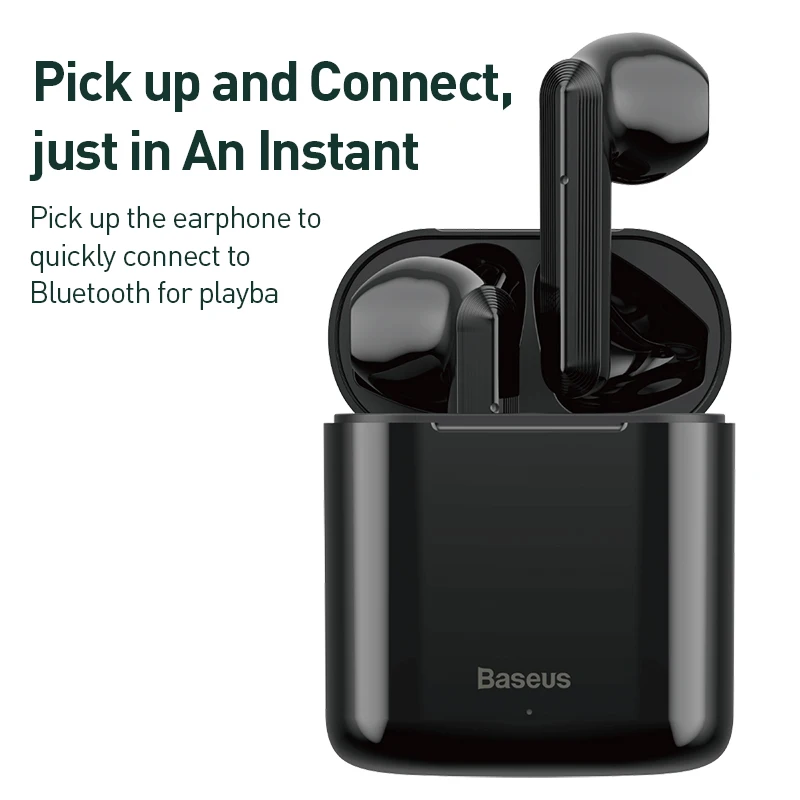 Baseus W09 наушники вкладыши TWS с беспроводного Bluetooth (голубой зуб) наушника ушной