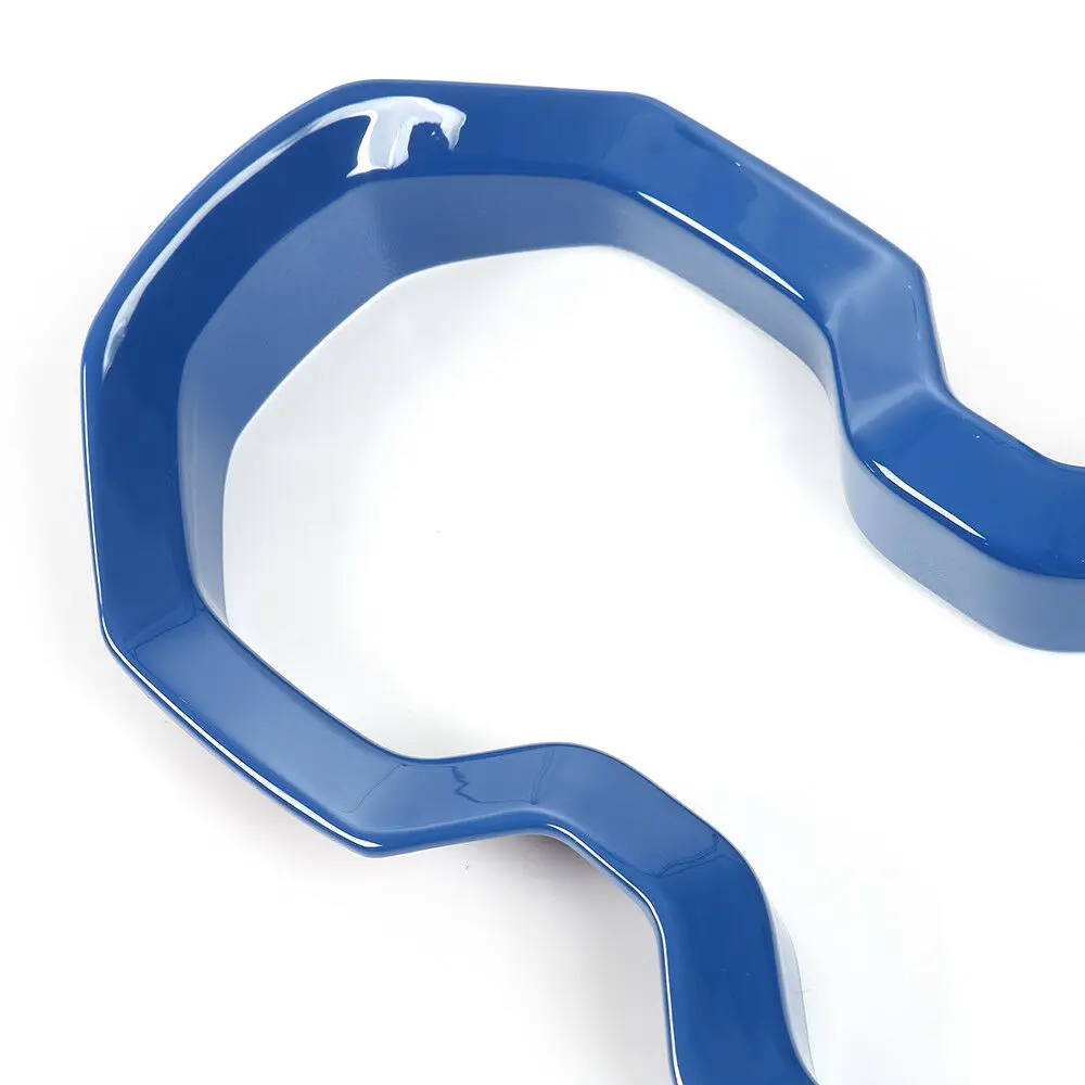 

Blue ABS Water Cup Bottle Holder Frame Ring Trim Cover for Jeep Renegade 2015 UP