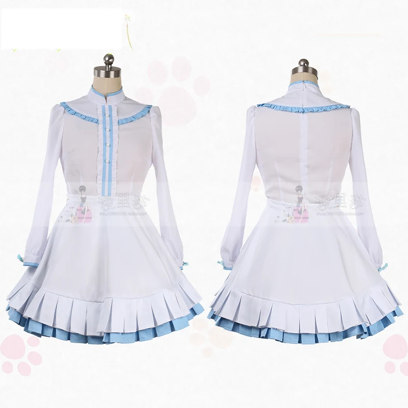Аниме! NEKOPARA/платье в стиле Лолиты для кошек, раю, ванили, милая униформа, костюм для косплея на заказ, любой размер, для унисекс