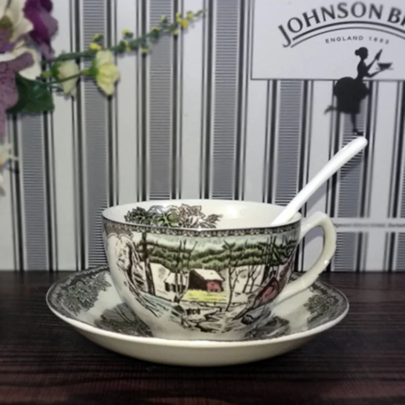 Керамическая чашка для кофе набор фарфоровых кофейных чашек европейская