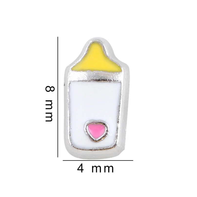 

20Pcs/Lot Milk Bottle Floating Charms Hand-made DIY for Glass Lockets