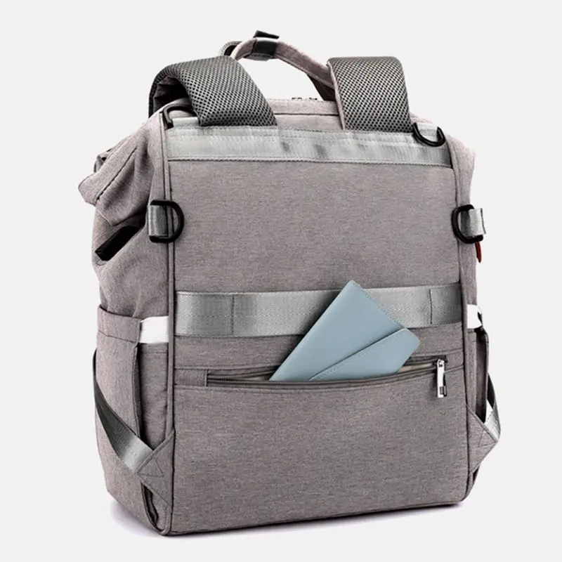 

Multifunctional Baby Diaper Mummy Backpack Large Capacity Nappy Bag USB Handbag