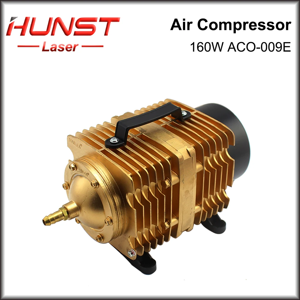 

Hunst 160W Air Compressor Electrical Magnetic Air Pump 110V/220V ACO-009E, for CO2 Laser Engraving Cutting Machine.