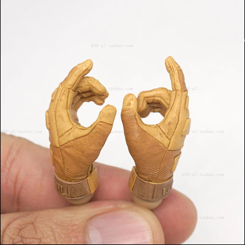 

3pcs/Set Hand Types Hand Gloves With Two Connectors Models for 12''Figures Models Accessories DIY