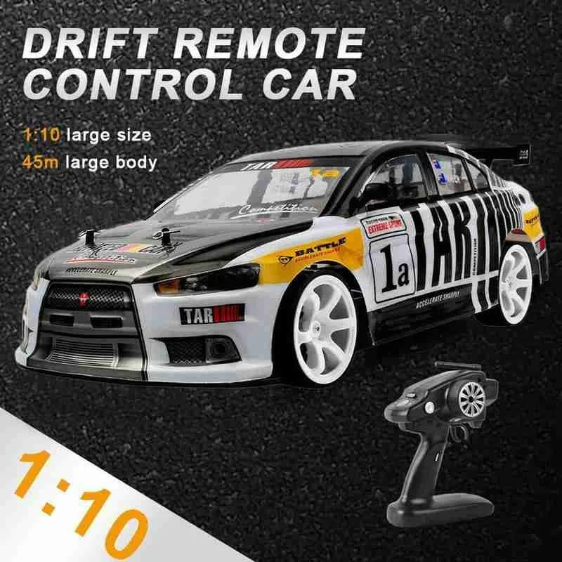 1:10 70Km/h 2.4G Remote Control Car 4Wd Dual Battery High Power Led Headlight Racing Remote Control Children's Toy enlarge
