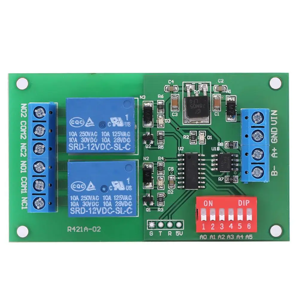 1 шт. RS485 Реле RTU & AT Command 2 PC UART плата PLC контроллер серийный порт Swit | Обустройство