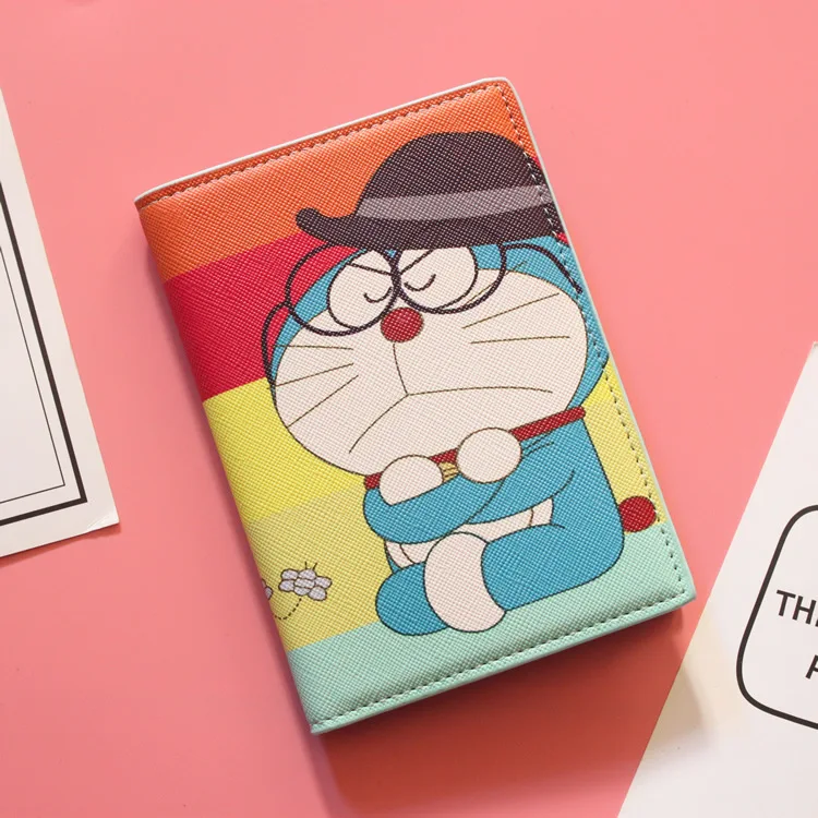 Чехол для паспорта Doraemon Machine Cat мультяшный водонепроницаемый держатель карт с