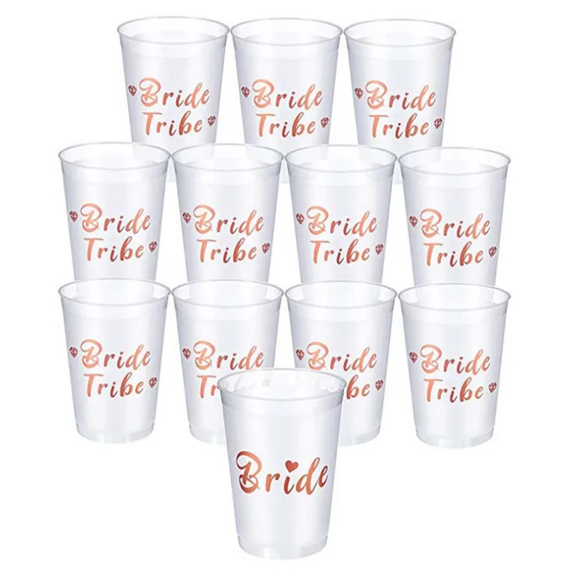 С надписью &quotBride To Be&quot украшения вечерние надпись Bride Tribe чашки Девичник по