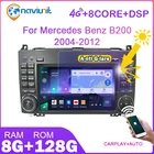 магнитола 2 din android 10 с экраном автомагнитола для Mercedes Benz B-Class W245 B200 A-Class W169 Viano W906 Sprinter VW Crafter 2DIN интеллектуальные системные Мультимедиа видеоплееры автомагнитола GPS Навигатор