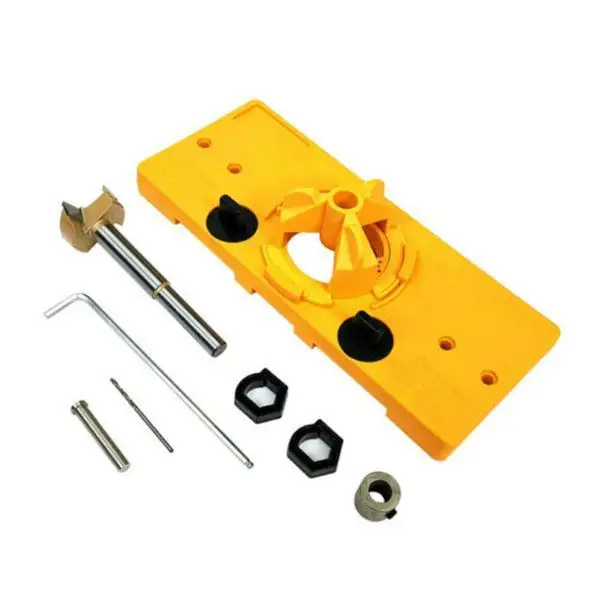 

7Pcs/Set 35mm Hinge Drilling Jig Woodworking Tool Set Concealed Hinge Jig