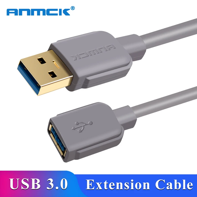 Anmck USB 3 0 кабель удлинитель для мужчин и женщин 2 Smart tv PS4 Xbox One SSD м 5 м|Кабели передачи