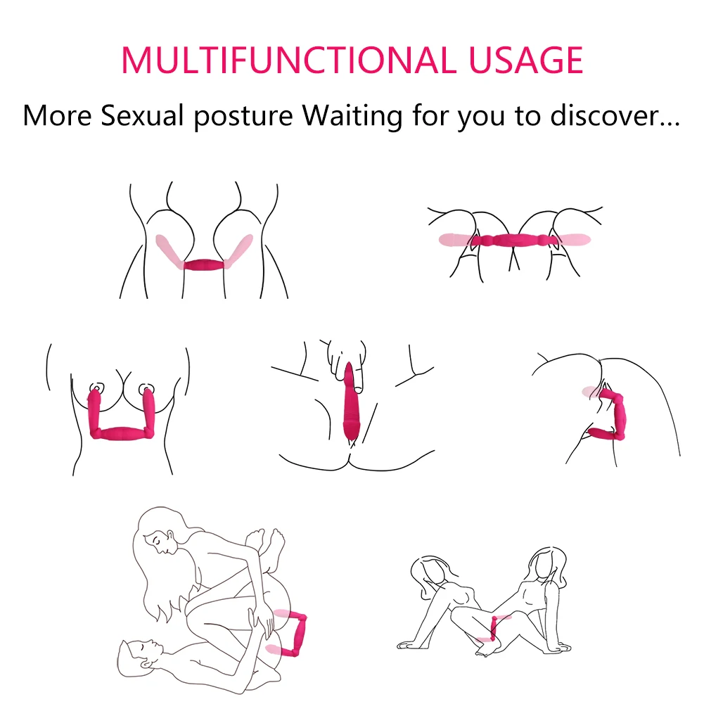 Huge Dildos Vibrator For Women Lesbian Toys Vibrators Double Head 16 Dildo Silicone Females Masturbation SexTools Adult Sex Shop | Красота и