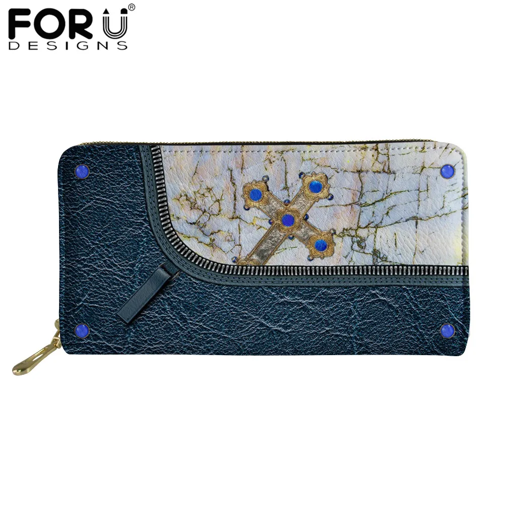 

FORUDESIGNS, женский кожаный кошелек с мраморным дизайном, 3D, кошелек для вечерние для девушек, портативный кошелек, повседневный клатч, сумки для...
