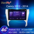 NaviFly 7862 Android все в одном автомобиль интеллектуальная система радио мультимедиа видео плеер для Toyota Camry 7 XV 50 55 2011 - 2014