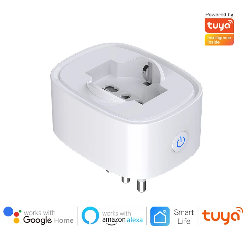 

Smart Plug WiFi Socket Italy 16A Power Monitor Timing Function Tuya SmartLife APP Control Works With Alexa Google Assistant