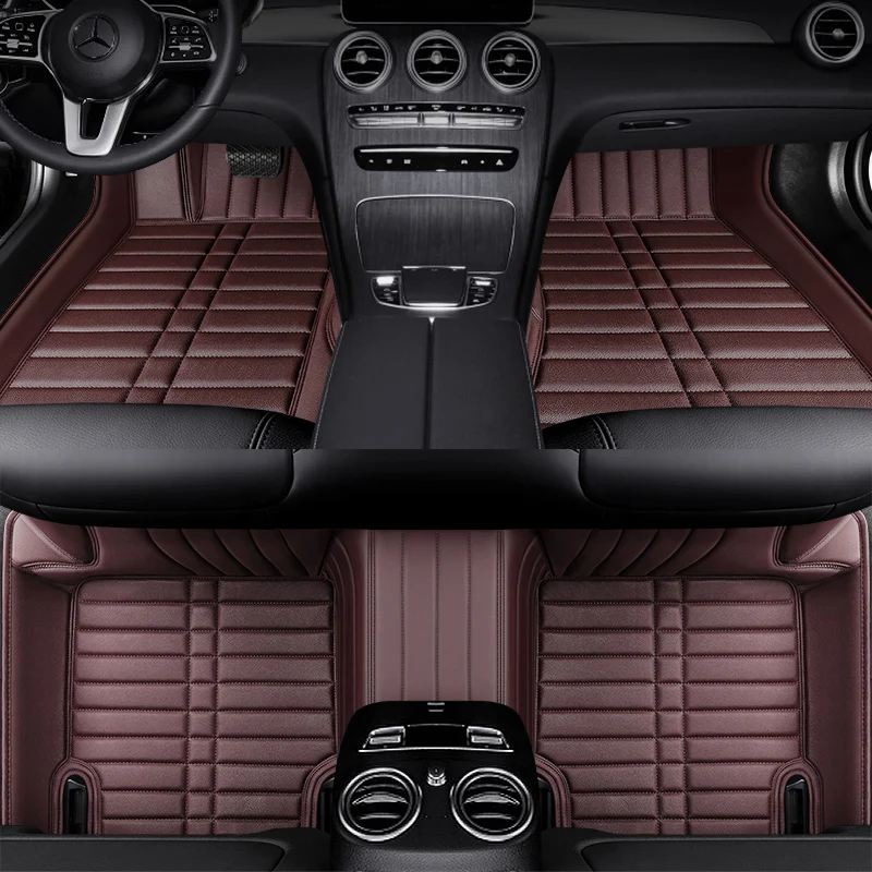 

Custom Leather Car Floor Mats For Mini R50 R52 R53 Cooper R54 R55 R56 R57 R58 R51 Countryman Roadster Clubman Car Carpets Covers