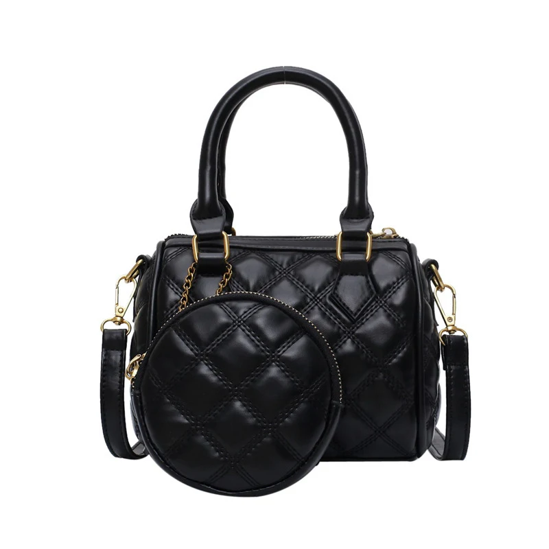 

Elegant Female Tote Bag 2020 Fashion Two in One Women Designer Handbags High-quality PU Leather Shoulder Crossbody Bags For Lady