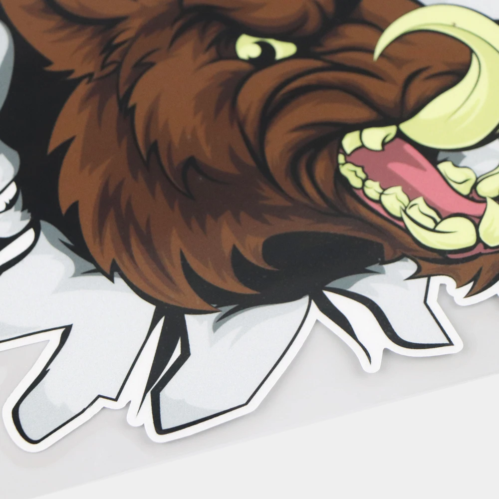 YJZT 19 4 × 15 2 см отверстие кабан головы футболка с забавным мультипликационным