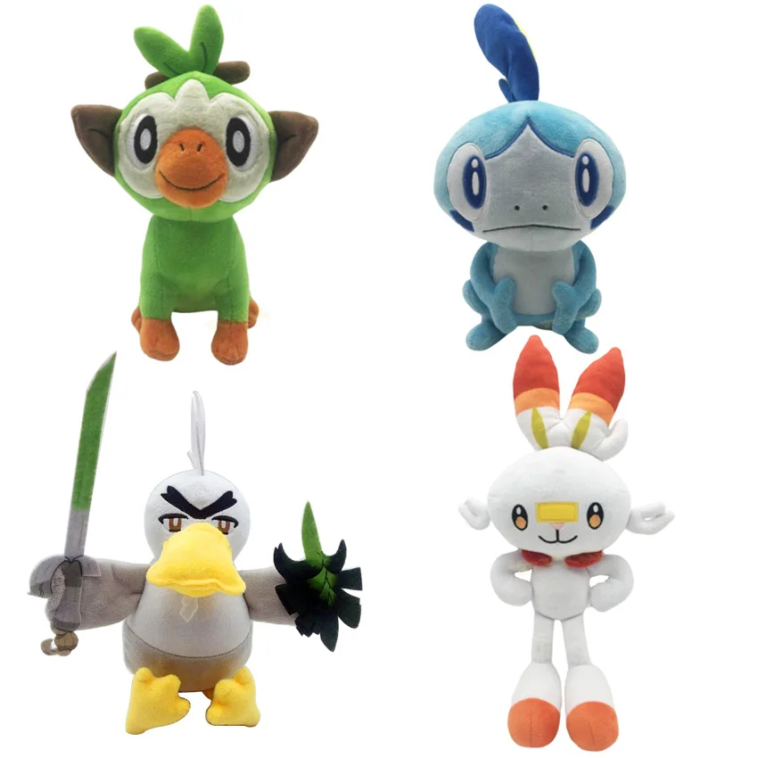 

New Sobble Scorbunny Grookey Sirfetch'd Plush Dolls Toy pokemones Sword Shield Stuffed Plush Toys Christmas Gift for Kids Friend