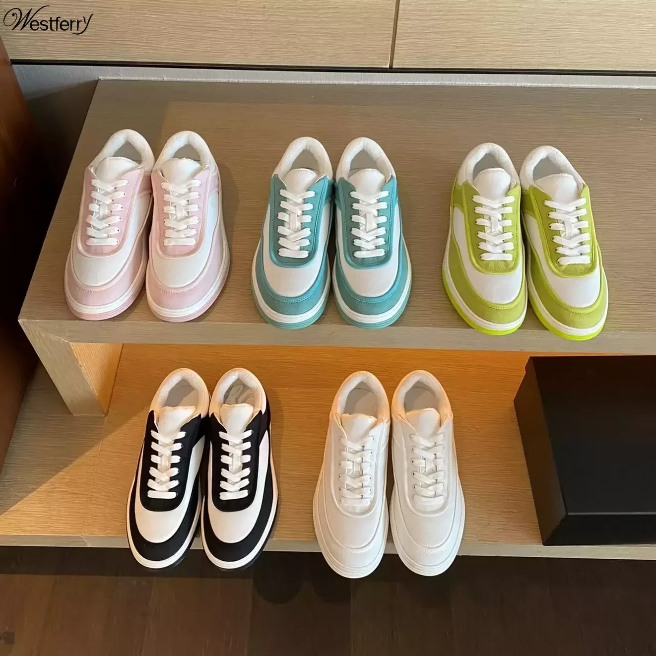 

Женские дорожные кроссовки на шнуровке, Повседневная модная дизайнерская обувь для бега, дышащие, из денима, на плоской подошве