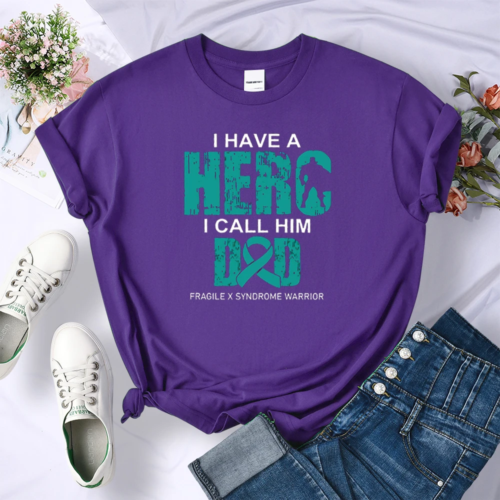 

I Have A Hero I Call Her Dad Prints T Shirt Woman Summer Anime Tee Shirt Crewneck Harajuku T-shirt Fashion Loose T-shirts Woman