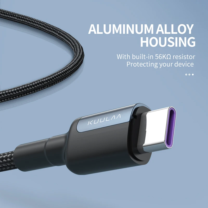Кабель KUULAA USB Type-C для Samsung S10 S9 3A быстрая зарядка кабель передачи данных Xiaomi Mi 10t Pro