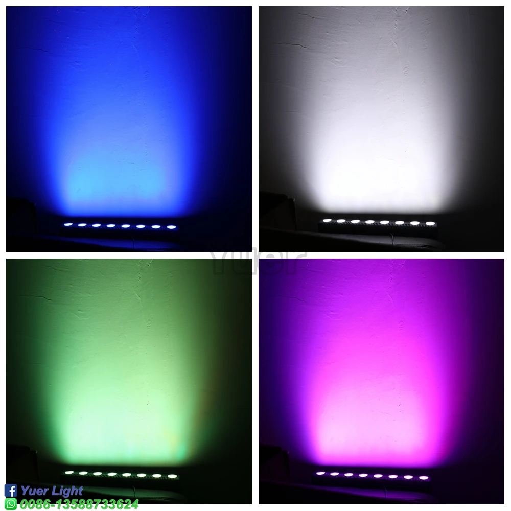 Сценический светодиодный светильник DMX 8x4 Вт RGBW 4 в 1 настенный стробоскоп для