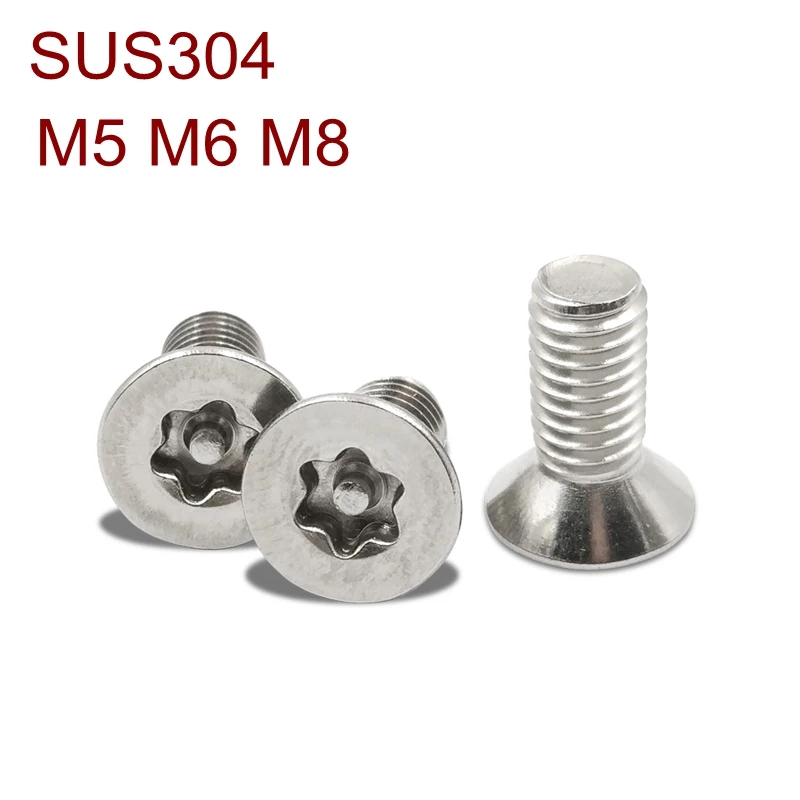 Винты из нержавеющей стали A2 с плоской головкой штоком M5 M6 M8 SUS304 шестигранные