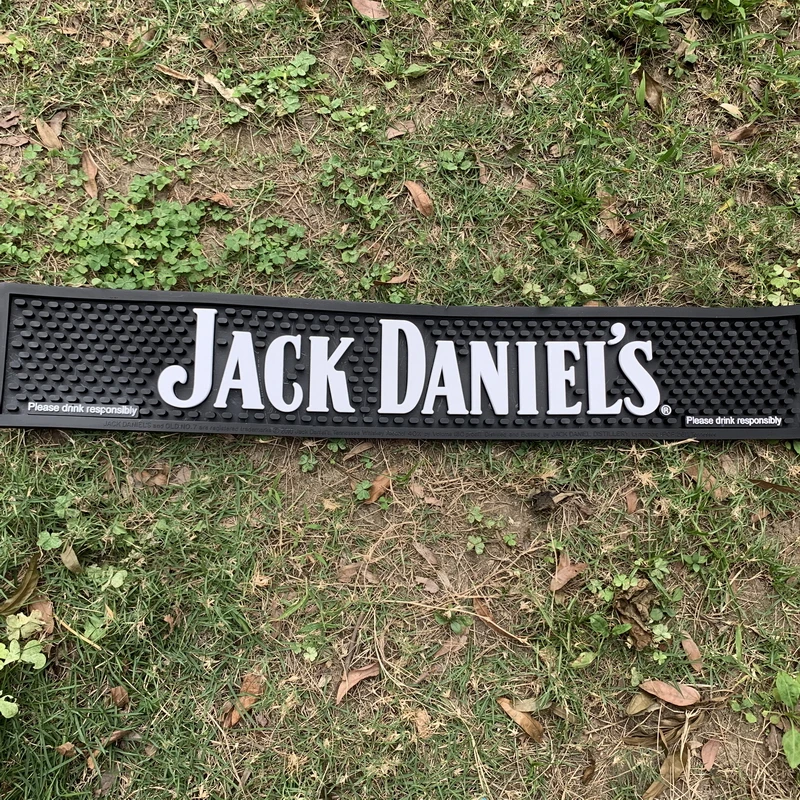 

Черные настольные коврики Burn Fire PVS, прямоугольные водонепроницаемые коврики, барные винные коврики 54*9 см