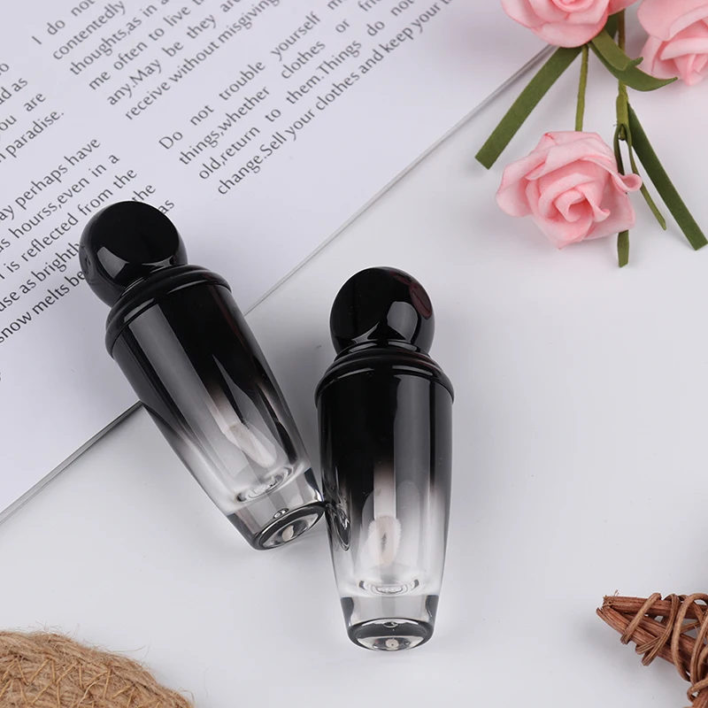 Пустой мини-блеск для губ с кисточкой пластиковый бальзам тюбик косметический