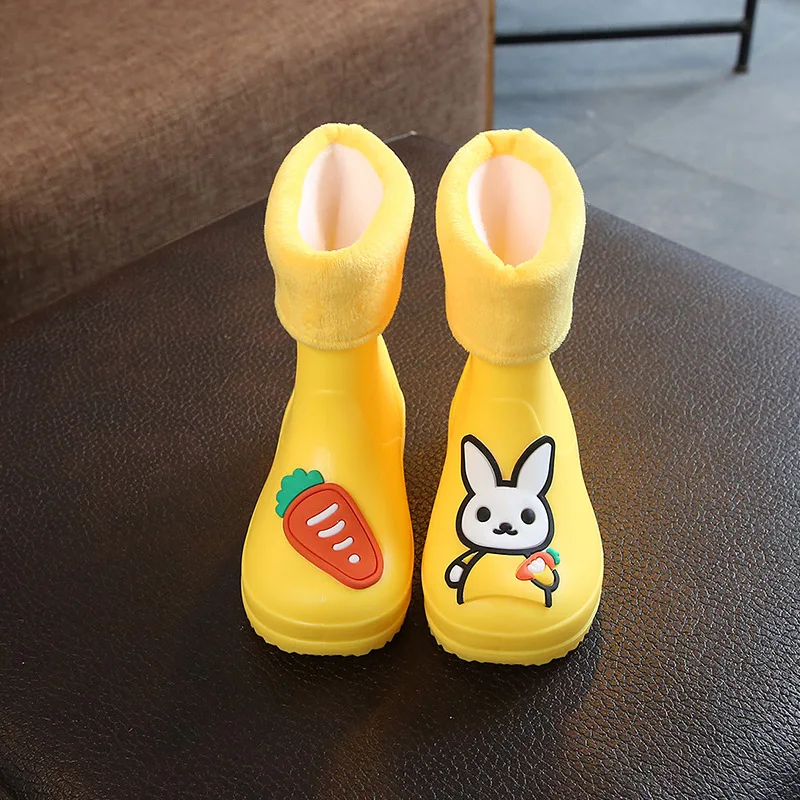 Детские непромокаемые резиновые сапоги ПВХ противоскользящие для начинающих