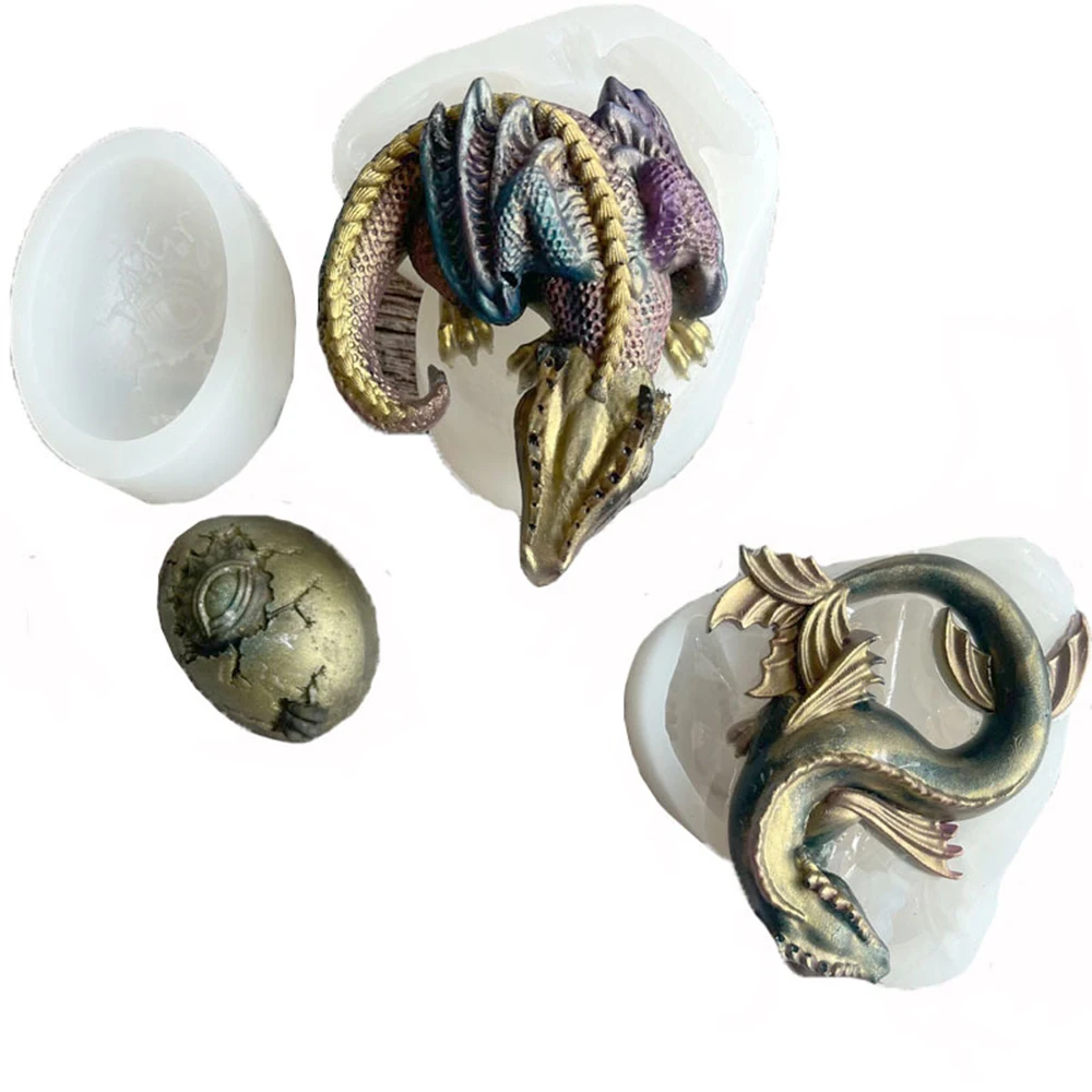 

Dinosaur Egg Liquid Silicone Mold Epoxy DIY Soft Pottery Clay Craft Silicone Mold Desktop Decoration Dinosaur King Silicone Mold