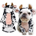 Одежда для французского родственного мопса, забавная толстовка с капюшоном для костюма питомца, Прямая поставка, костюм для косплея на Хэллоуин и Рождество