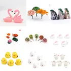 Фламинго животное свинья дерево бонсай мясистые украшения МХ микро пейзаж декоративное Сказочный Сад, Миниатюра Украшение подарок украшение