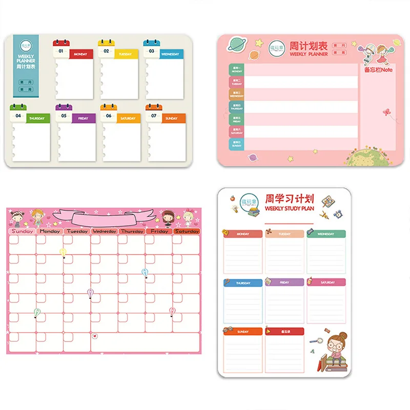 Магнитная сухая доска для стирания холодильник планировщики кухонные