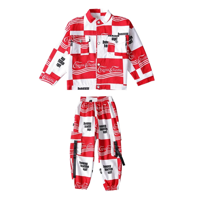 

Boys Jazz Dance Costume For Children Hip Hop Street Dancing Costumes Hiphop Pants Kids Performance Ballroom Dancewear 110-170CM