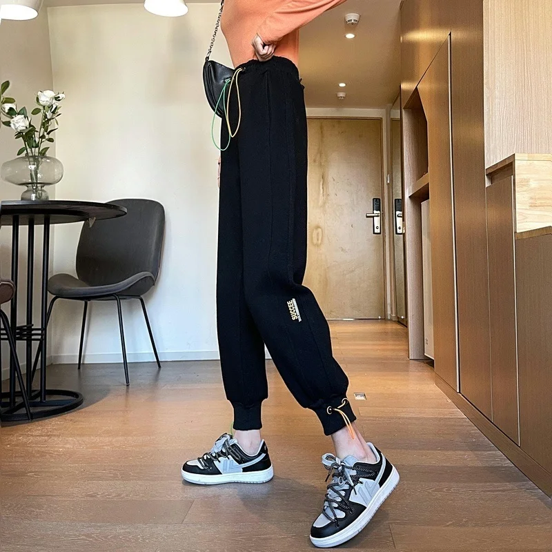 

2021 тонкие осенние шаровары, женские брюки в Корейском стиле