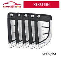 5pcslot xhorse xekf21en super remote knife type 3 buttons with super chip for bmw style 3 silver buttons knife type