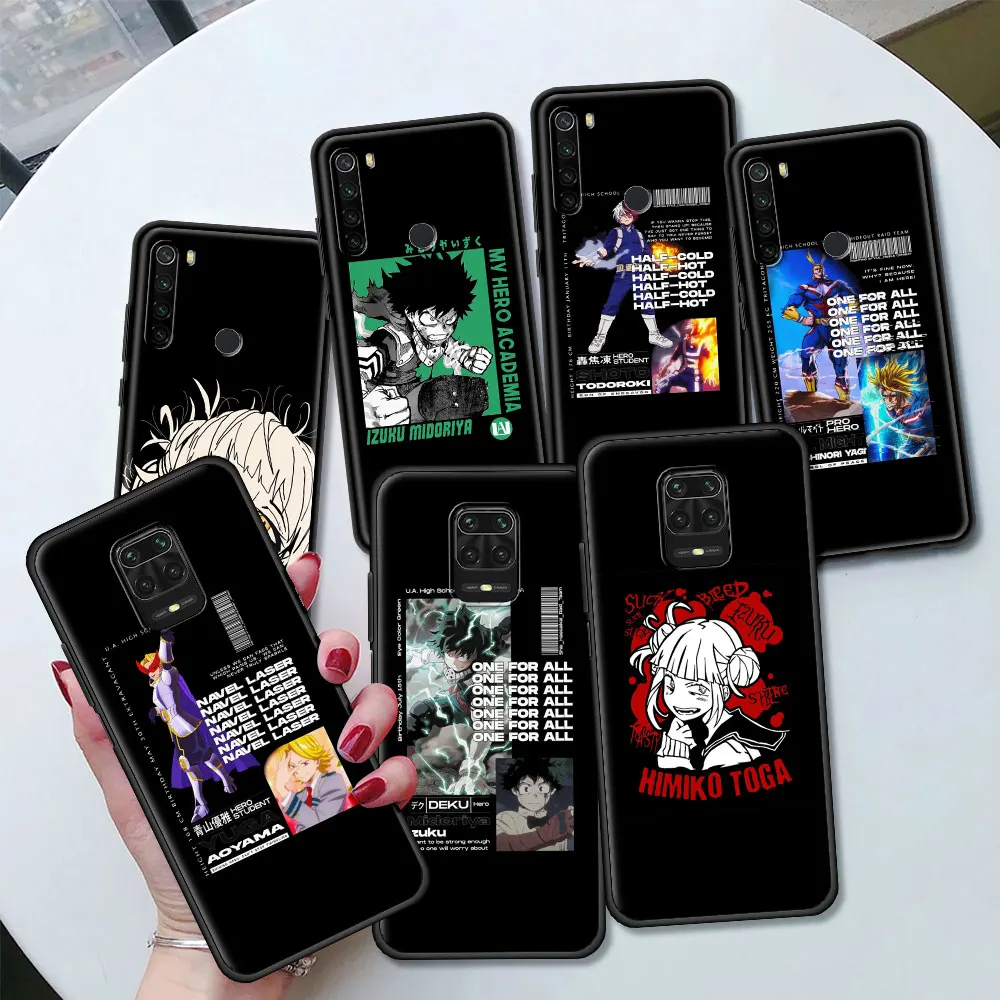 

My Hero Academia Midoriya Silicone Case Funda For Xiaomi Redmi Note 10 9S 9 8 Pro 8T 8A 9A 9C 7 7A K40 Pro Shell Cover Coque