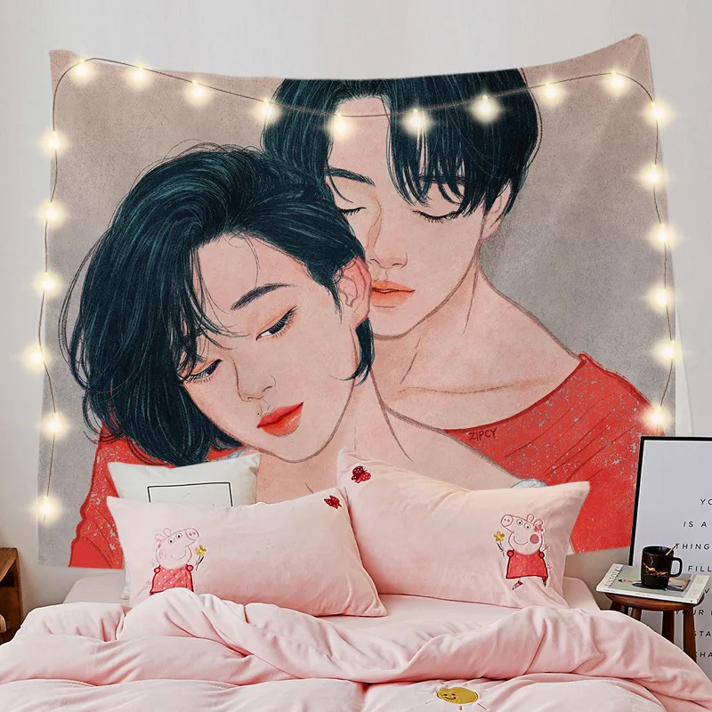 

Гобелен в скандинавском стиле, кружевной настенный Готический настенный гобелен для спальни