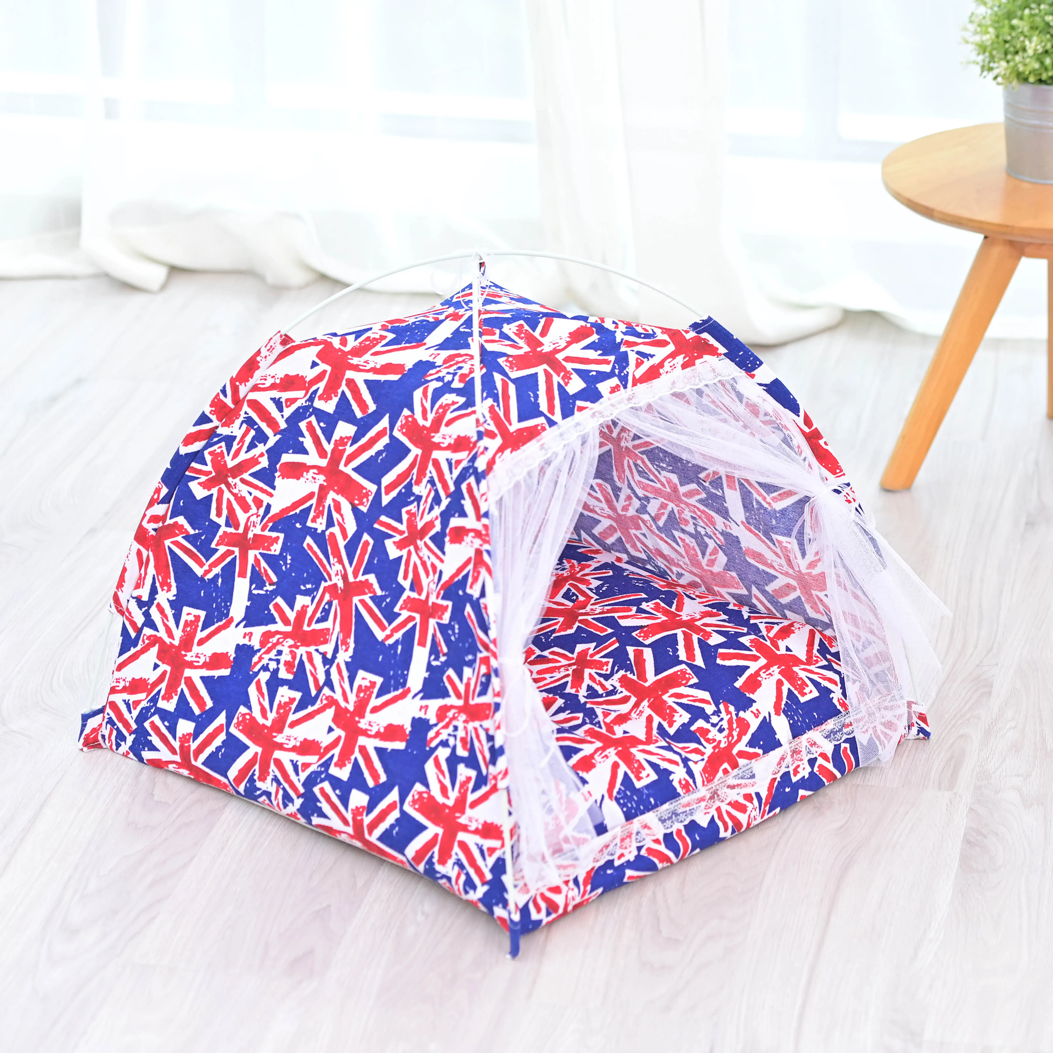 

Cat Nest Tent Can Be Split and Folded Washable Puppy Bed Cat Bed Canvas Pet Cushion Pet Supplies Cat Sleeping Pet Bed