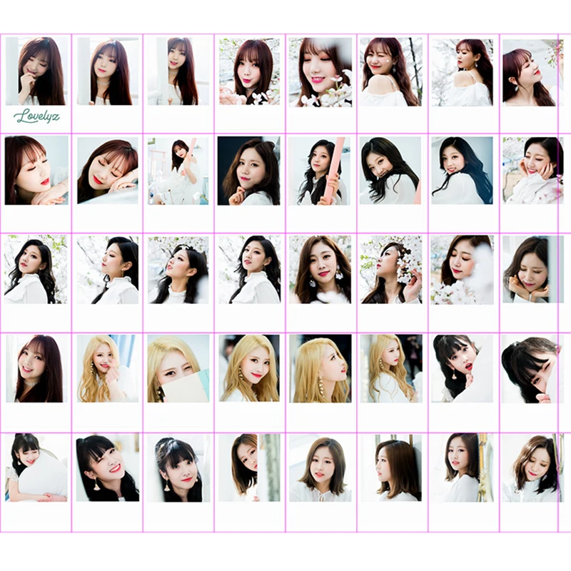 Kpop Lovelyz Soo Jung JiAe JiSoo Mijoo Polaroid Photo Lomo Card Модный женский подарки для фанатов