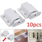 Магнитная защелка для ящиков, мебельная фурнитура, стопор для шкафов, 10 шт.