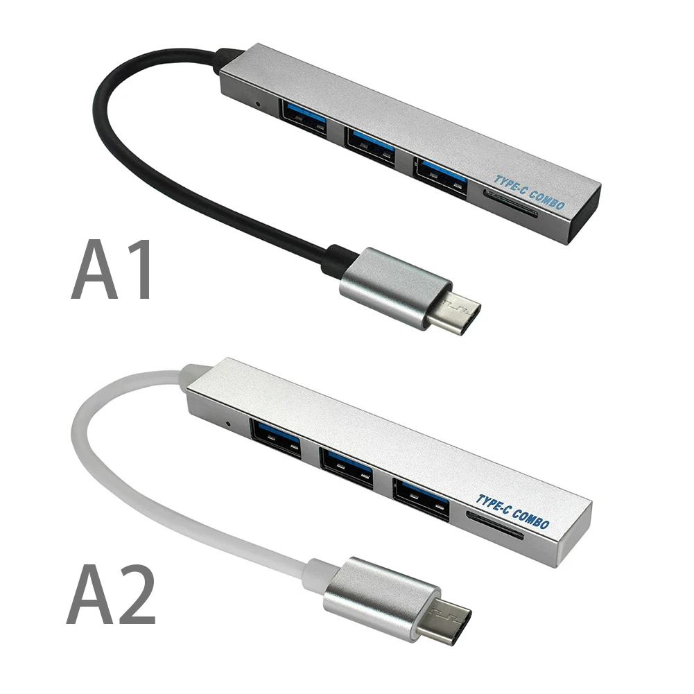 Тип C концентратор 4 USB в 2 0 порты 480 м сплиттер конвертер OTG Кабель адаптер для Macbook